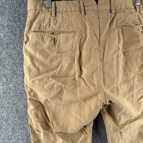 PT Torino Women Cotton Lyocell Linen Easy Fit Size 50 Pants Beige ACTL 32X34 - Picture 11 of 16